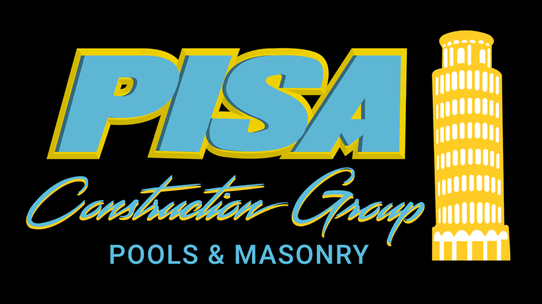 "Austin Cox working on a laptop with Pisa Construction Group’s logo, showcasing his leadership in luxury outdoor design."