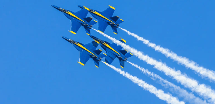 Fleet Week Kicks Off with Blue Angels Flyover