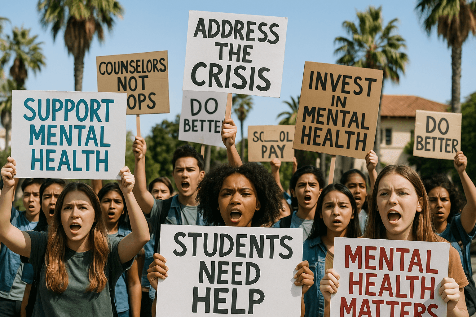 California Students Protest Amid Growing Concerns Over Mental Health Support in Schools