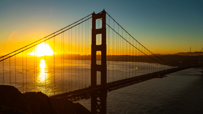 Golden gate sunrise