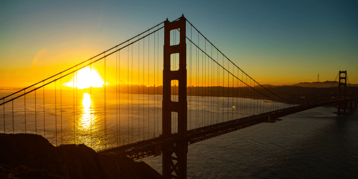 Golden gate sunrise