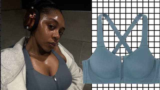 Ultimate support sports bra for fuller busts