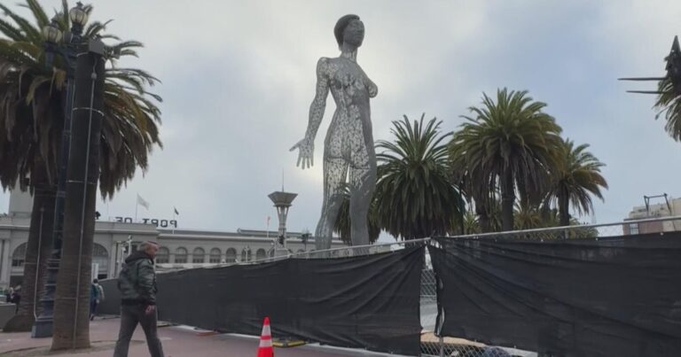 San francisco unveils massive r evolution statue on thursday