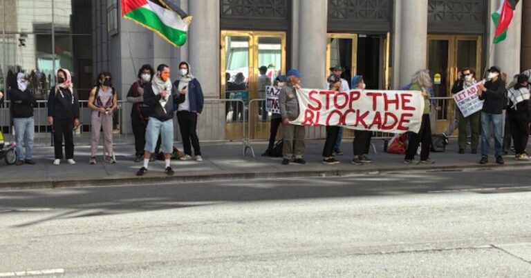 Pro palestinian rally at israeli consulate in san francisco