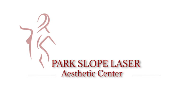 Logo of Park Slope Laser Aesthetic Center with an elegant design representing the brand's focus on body shaping and aesthetic treatments.